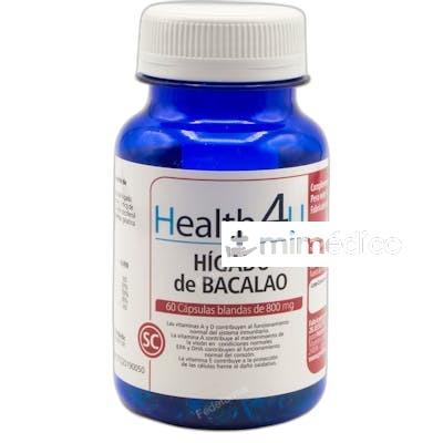 HIGADO DE BACALAO 60 CAPSULAS BLANDAS DE 800 MG 60 GR HEALTH 4U