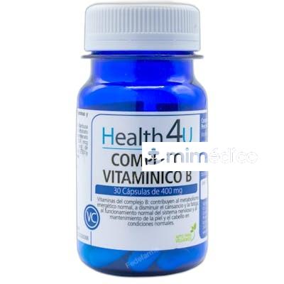 COMPLEJO VITAMINICO B 30 CAPSULAS DE 400 MG 35 GR HEALTH 4U