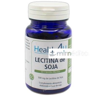 LECITINA DE SOJA 60 CAPSULAS BLANDAS DE 720 MG 77 GR HEALTH 4U