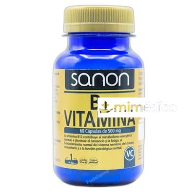 VITAMINA B12 60 CAPSULAS DE 500 MG NA SANON