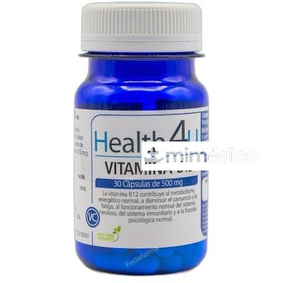 VITAMINA B12 500 MG 30 CAPSULAS NA HEALTH 4U
