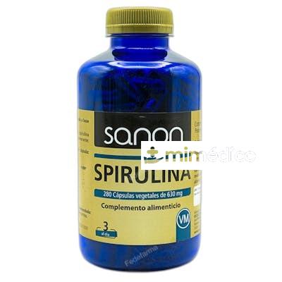 SPIRULINA 630 MG 280 CAPSULAS VEGETALES NA SANON