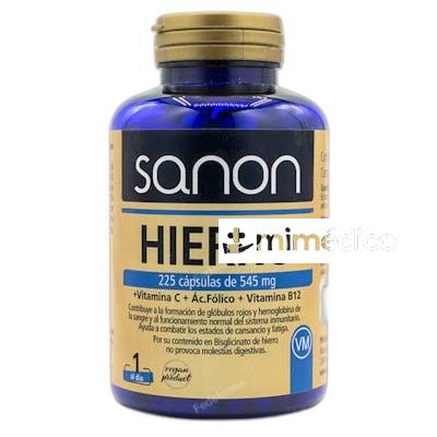 HIERRO VITAMINA C ACIDO FOLICO VITAMINA B12 545 MG 225 CA SANON