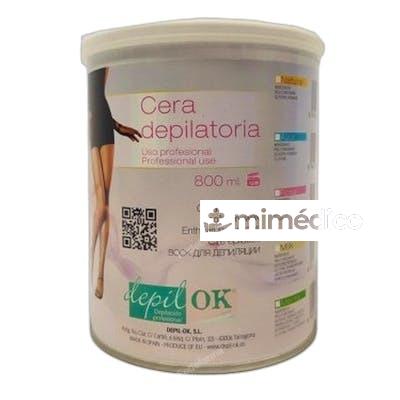 LATA CERA TEMPLADA NATURAL 800GR DEPILOK
