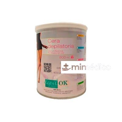 LATA CERA TEMPLADA ROSA 800GR DEPILOK