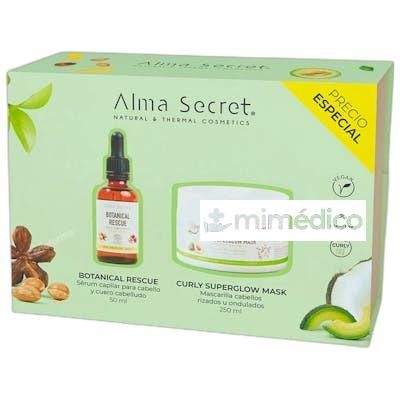 BOTANICAL RESCUE 50 ML MASCARILLA CURLY 250 ML NA ALMA SECRET