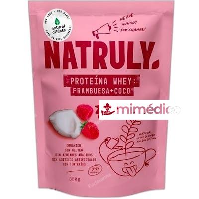 PROTEINA ORGANICA 350 GR COCO FRAMBUESA NATRULY