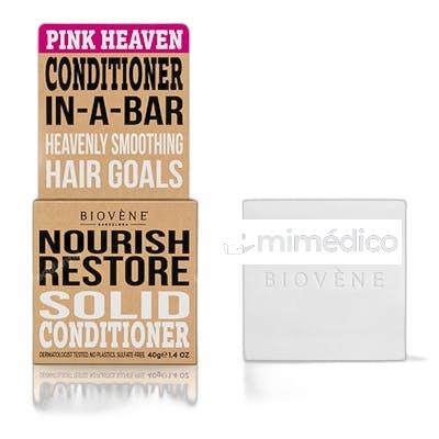 ACONDICIONADOR SOLIDO NOURISH RESTORE PINK HEAVEN 40 GR NA BIOVENE