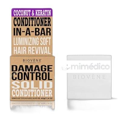 ACONDICIONADOR SOLIDO CONTROL DE DANOS COCO Y QUERATINA 40 G BIOVENE