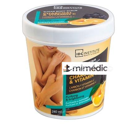 EXFOLIANTE CORPORAL DE CARBON Y VITAMINA C 240 ML NA IDC INSTITUTE