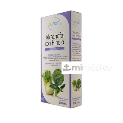 ALCACHOFA HINOJO 10 ML 20 AMPOLLAS 390 GR SANON