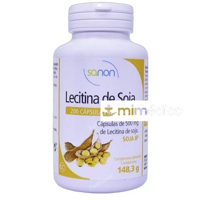 LECITINA DE SOJA 500 MG 200 CAPSULAS 182 GR SANON