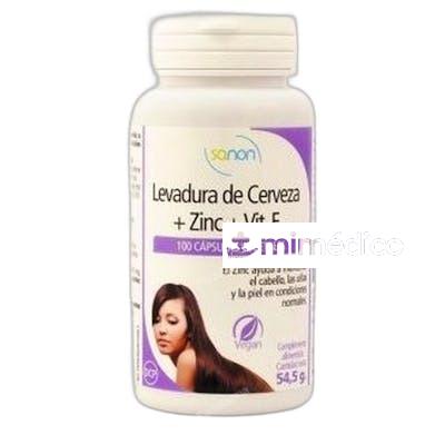 LEVADURA DE CERVEZA CON ZINC 100 CAPSULAS 81 GR SANON