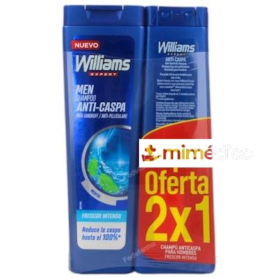 CHAMPU ANTICASPA MENTOL FRESCOR 2 PIEZAS NA WILLIAMS