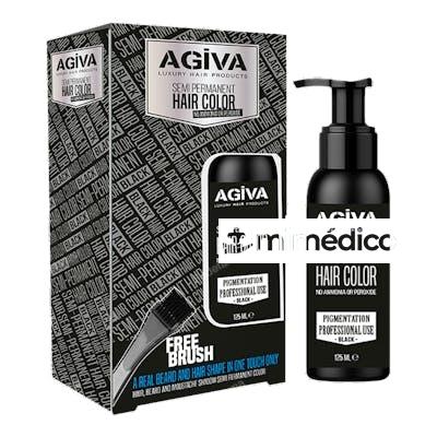 AGIVA SEMI PERMANENT HAIR COLOR BLACK 125ML AGIVA