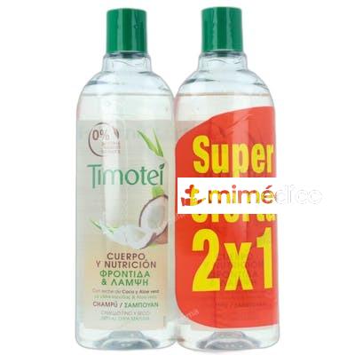 CUERPO Y NUTRICION CHAMPU LOTE 2 PIEZAS NA TIMOTEI
