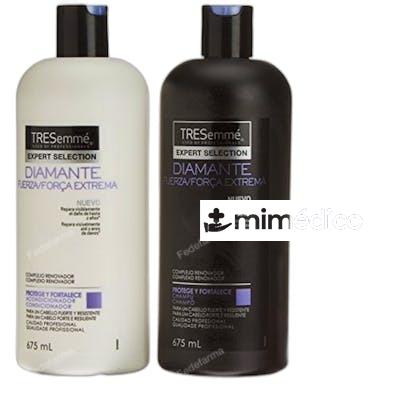 ESTUCHE DIAMANTE CHAMPU ACONDICIONADOR UNAS BRILO NA TRESEMME