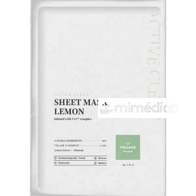 ACTIVE CLEAN SHEET MASCARILLA LEMON 23 GR NA VILLAGE 11 FACTORY