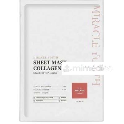 MIRACLE YOUTH SHEET MASCARILLA COLLAGEN 23 GR NA VILLAGE 11 FACTORY