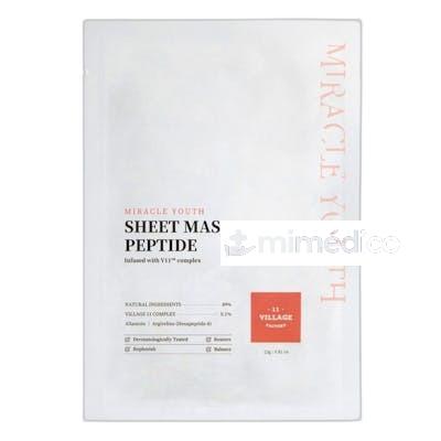 MIRACLE YOUTH SHEET MASCARILLA PEPTIDE 23 GR NA VILLAGE 11 FACTORY