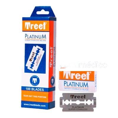 CUCHILLAS PLATINUM SUPER STAINLESS 20 X 5 100 PIEZAS NA TREET
