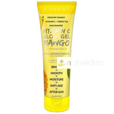 VITAMIN C GLOW GEL MANGO ULTRAHYDRATING GEL FACE BODY BIOVE BIOVENE