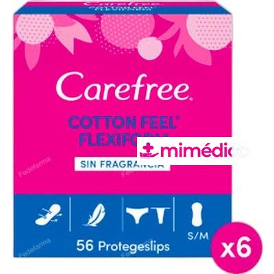 CAREFREE FLEXIFORM PROTECTOR COTTON SIN FRAGANCIA 56 U UNISE CAREFREE