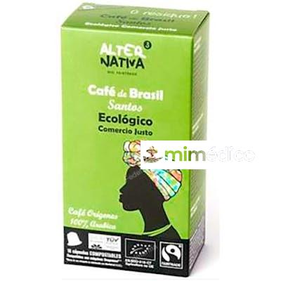 CAFE BRASIL SANTOS 10 CAPSULAS COMPOSTABLES BIO ALTERNATIVA 3