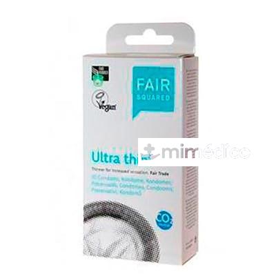 PRESERVATIVOS ULTRA FINOS 10 UDS FAIR SQUARED