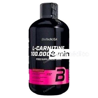 L-CARNITINE 100.000 LIQUID MANZANA - 500ML BIOTECH USA
