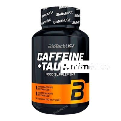 CAFFEIN + TAURINE  - 60 CAPSULAS BIOTECH USA