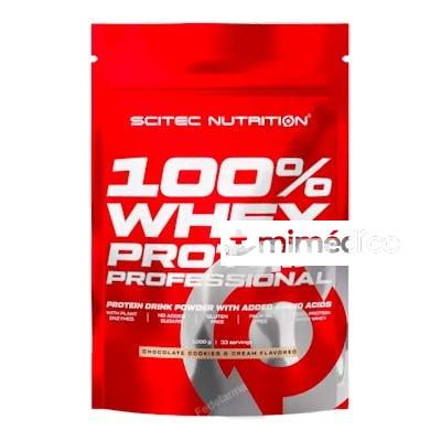 100% WHEY PROTEIN PROF. 1000G CHOCO CR.GALLETA SCITEC NUTRITION