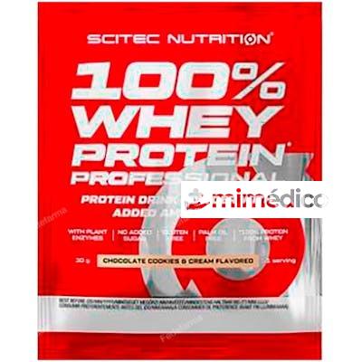 100% WHEY PROTEIN 30G CREMA DE GALLETA DE CHOCO SCITEC NUTRITION