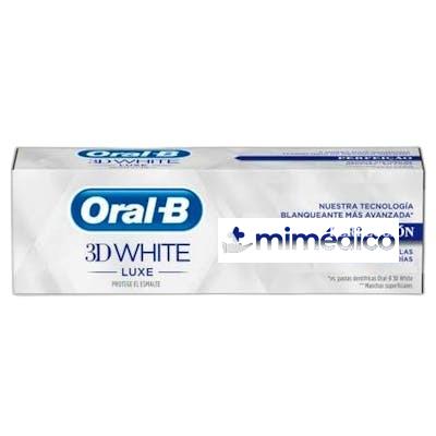 PASTA DENTIFRICO 3D WHITE LUXE PERFECCION 2 X 75 ML NA ORAL-B
