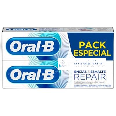 BLANQUEANTE DENTIFRICO ENCIAS Y ESMALTE REPAIR 2X75ML NA ORAL-B