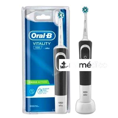 VITALITY 100 CROSSACTION NEGRO CEPILLO ELECTRICO 1 MANGO 1 C ORAL-B
