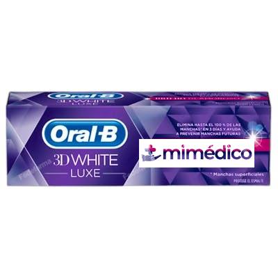 PASTA DENTIFRICA 3D LUXE BRILLO SEDUCTOR 75 ML 2 UNIDADES ORAL-B