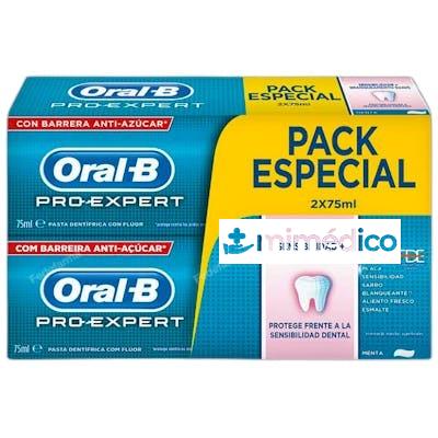 PASTA DENTIFRICA SENSIBILIDAD BLANQUEANTE 2X75 ML NA ORAL-B