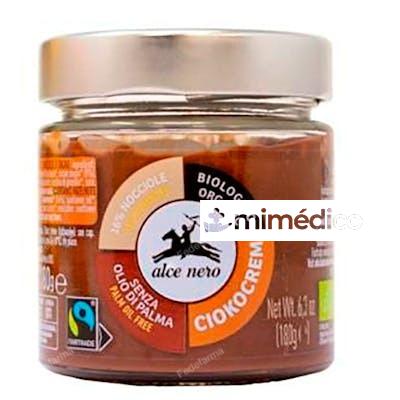 CREMA DE CHOCOLATE CON AVELLANAS 180 GR BIO ALCE NERO
