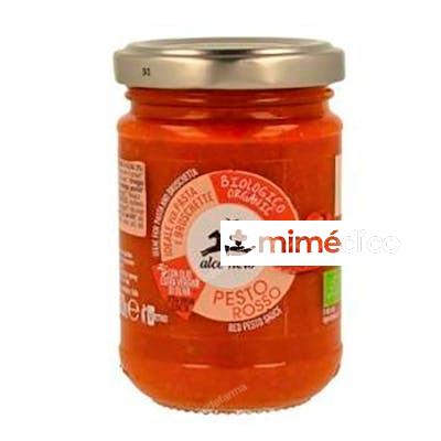SALSA PESTO ROJO 130GR BIO ALCE NERO
