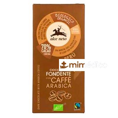 CHOCOLATE NEGRO CON CAFE ARABICA TABLETA 50GR BIO ALCE NERO