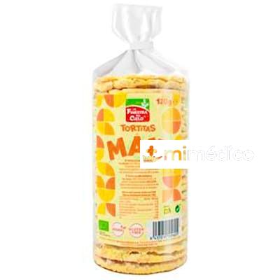 TORTITAS DE MAIZ CON SAL 120 GR  BIO SIN GLUTEN LA FINESTRA SUL CIELO