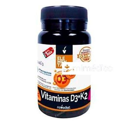 VITAMINA D3+K2 2000UI 60 CAP ELEMENTALES NOVADIET