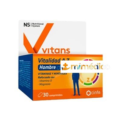 NS VITANS VITALIDAD A-Z HOMBRE 30 COMP NS