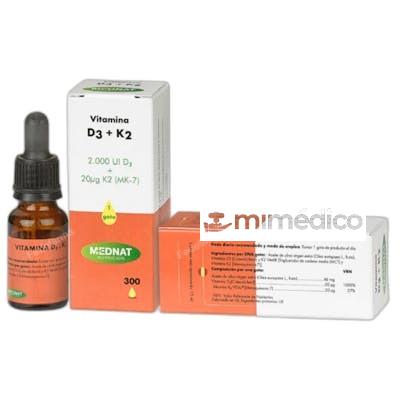 VITAMINA D3+K2 GOTAS 15ML MEDNAT
