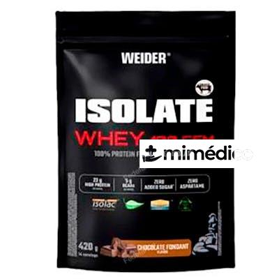 WEIDER ISOLATE WHEY 100 CFM CHOCO 420GR. WEIDER