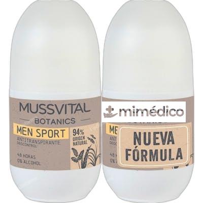 MUSSVITAL BOTANICS DEO MEN 75ML X2 MUSSVITAL