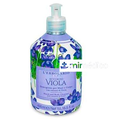 ACORDE VIOLETA HOJAS DETERGENTE MANOS Y CUERPO EDICION LIMIT  L´ERBOLARIO