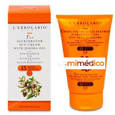 SOLAR SPF 15 CREMA ACELERADORA CUERPO JOJOBA 125 ML  L´ERBOLARIO