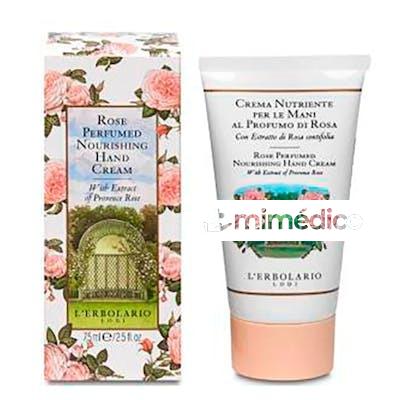 ROSA CREMA MANOS NUTRIENTE 75ML L´ERBOLARIO